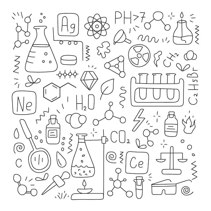 chemistry-set-doodle-elements-vector-isolated_448198-3699